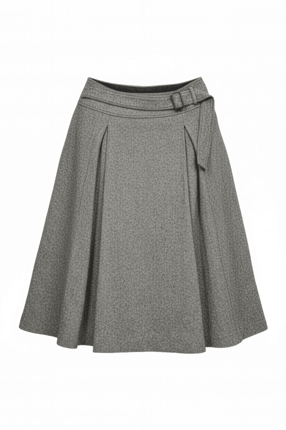 S MaxMara Grey Wool Blend Midi Skirt Women’s Size L