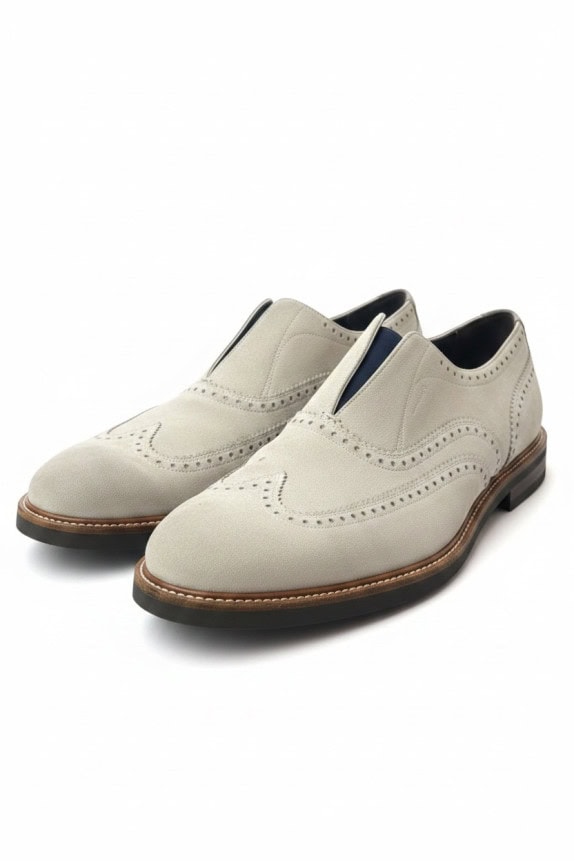 SALVATORE FERRAGAMO LOAFERS CLASSIC CREAM MENS PRE OWNED EU47
