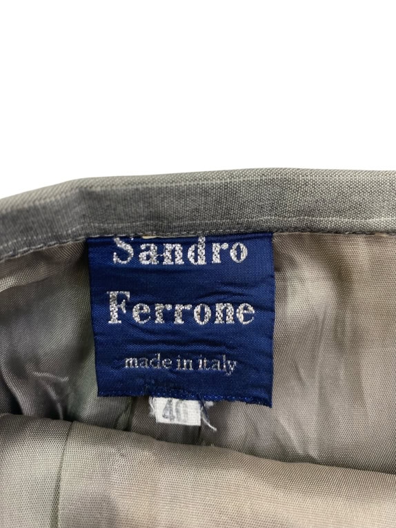 SANDRO FERRONE ΦΟΥΣΤΑ PENCIL VINTAGE ΜΕ ΡΙΓΕΣ ΓΚΡΙ ΓΥΝΑΙΚΕΙΑ L