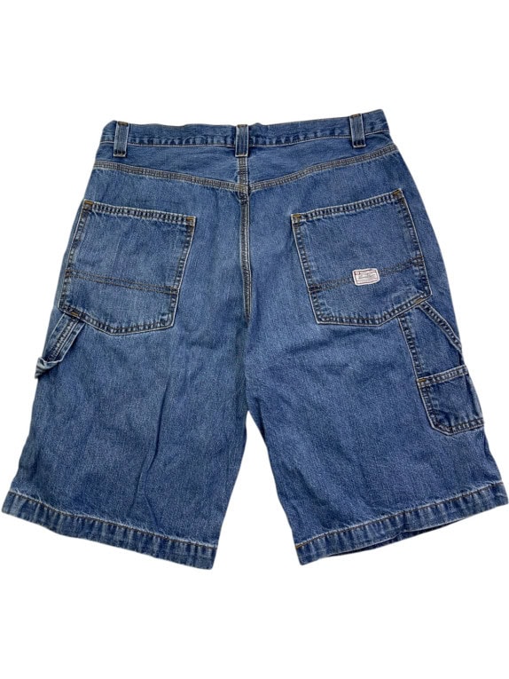 SAVIETOUS ΒΕΡΜΟΥΔΑ DENIM CARPENTER WORKWEAR WASHED BLUE ΑΝΤΡΙΚΟ PRE OWNED L