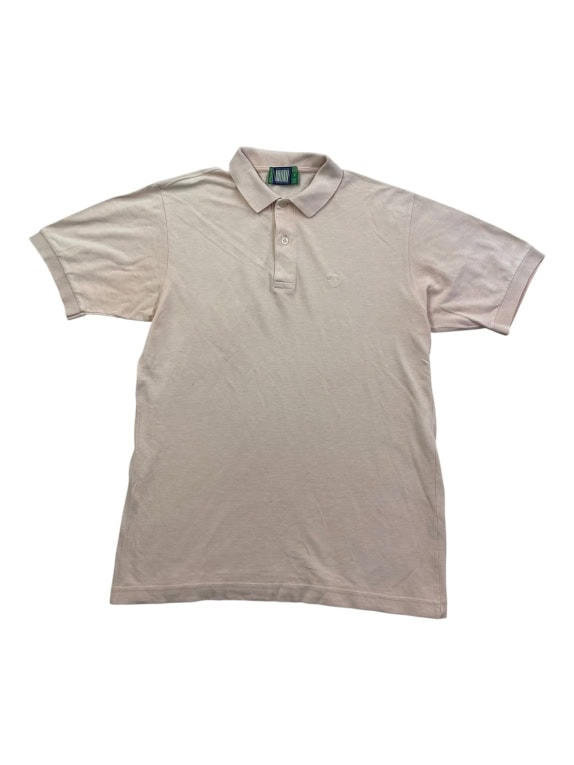 SERGIO TACCHINI ΜΠΛΟΥΖΑ POLO 90s EMBROIDERED LOGO BEIGE UNISEX L