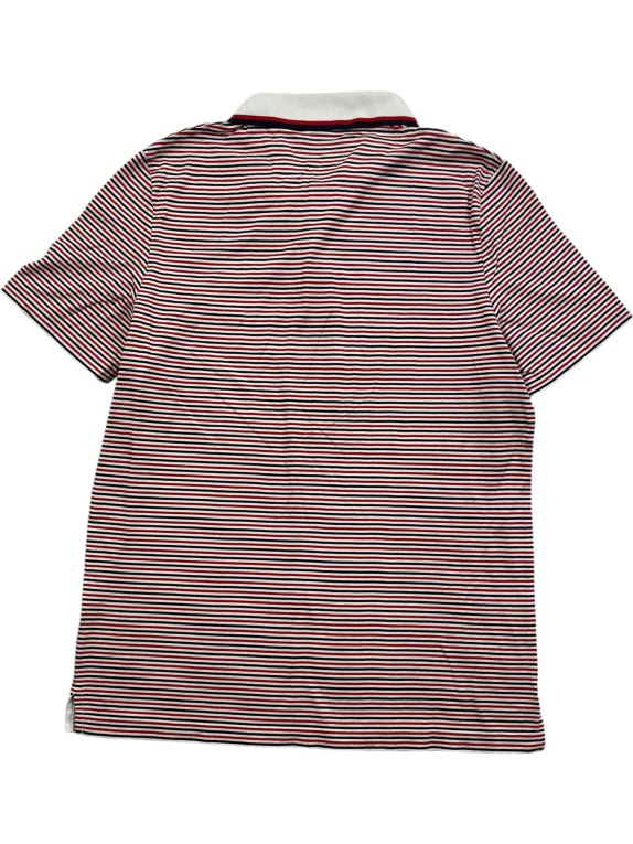 SERGIO TACCHINI POLO SHIRT STRIPED WITH LOGO RED-BLUE MEN'S M