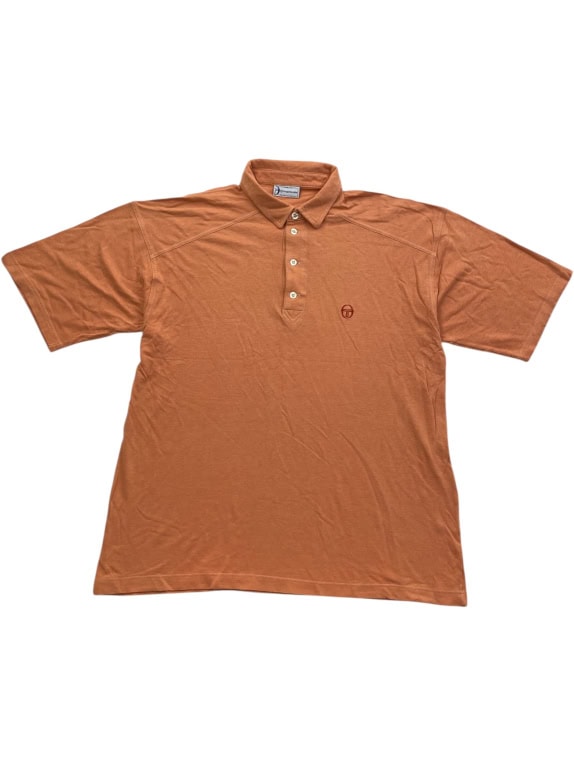 SERGIO TACCHINI POLO SHIRT VINTAGE WITH LOGO ORANGE MEN'S XXL