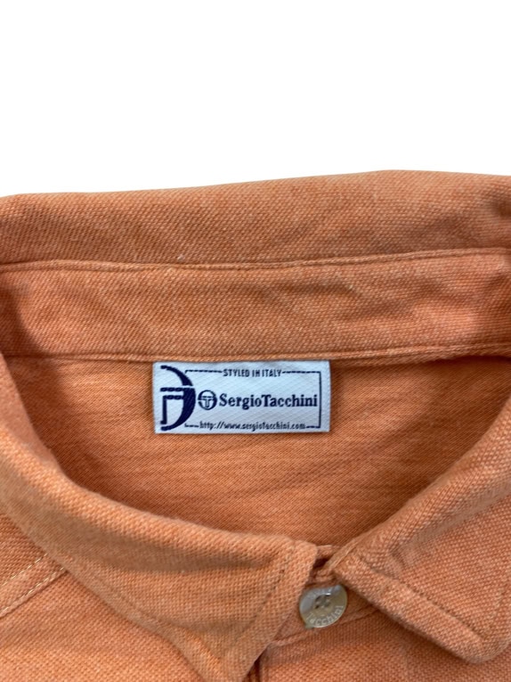 SERGIO TACCHINI POLO SHIRT VINTAGE WITH LOGO ORANGE MEN'S XXL