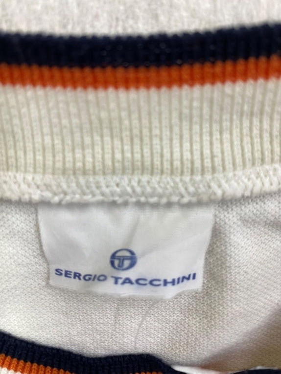 SERGIO TACCHINI Maglietta VINTAGE con logo bianca da uomo L