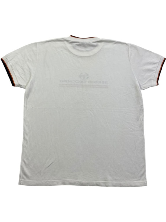 SERGIO TACCHINI Maglietta VINTAGE con logo bianca da uomo L