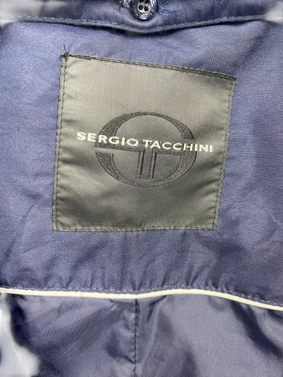 SERGIO TACCHINI Puffer Coat Vintage Logo Navy Blue Women’s XL