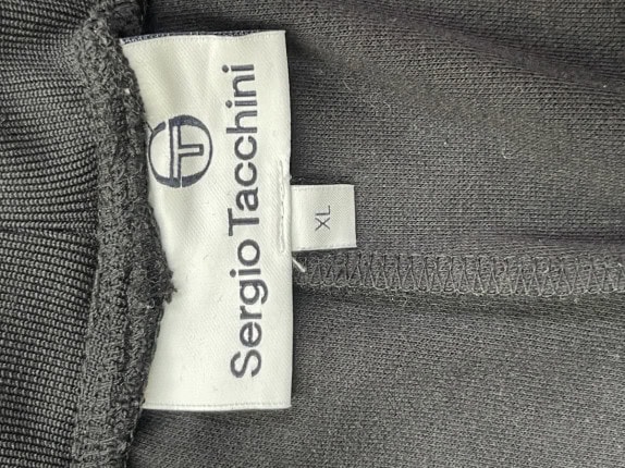 SERGIO TACCHINI PANTALONI SPORTIVI ATHLETIC NERO UOMO PRE OWNED XL