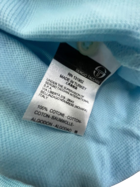 Sergio Tacchini Polo Αμάνικο Casual Logo Γαλάζιο Γυναικείο M