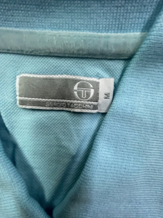 Sergio Tacchini Polo Αμάνικο Casual Logo Γαλάζιο Γυναικείο M