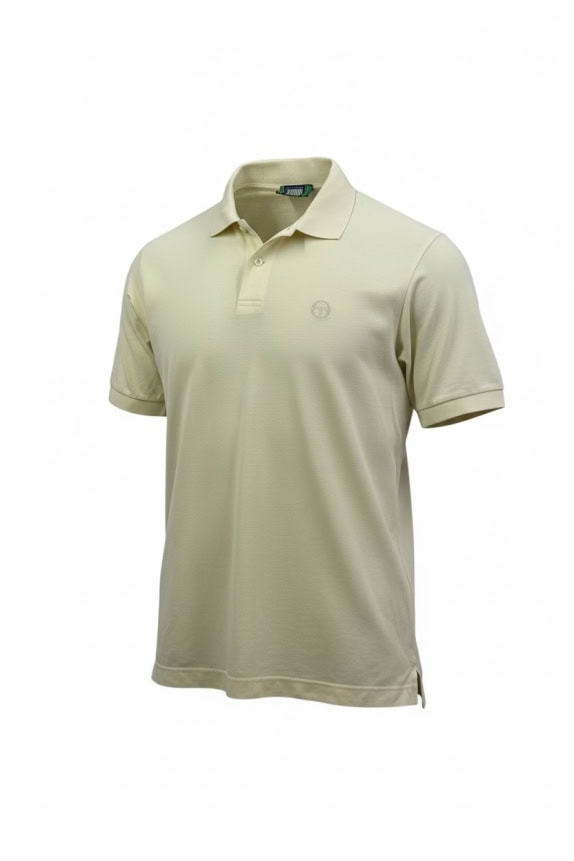 Sergio Tacchini Polo Μπλούζα Vintage Logo Μπεζ UNISEX L