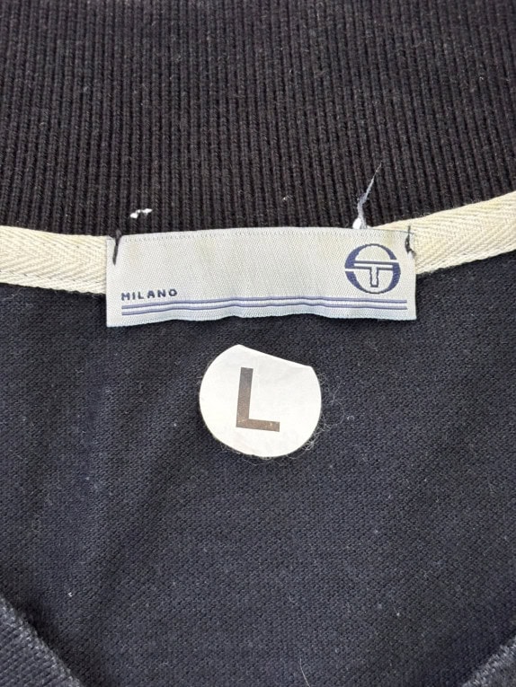SERGIO TACCHINI POLO SHIRT MINIMAL NAVY ΑΝΤΡΙΚΟ PRE OWNED L