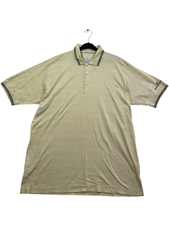 SERGIO TACCHINI Polo T-Shirt Golf Logo Beige UNISEX XXL