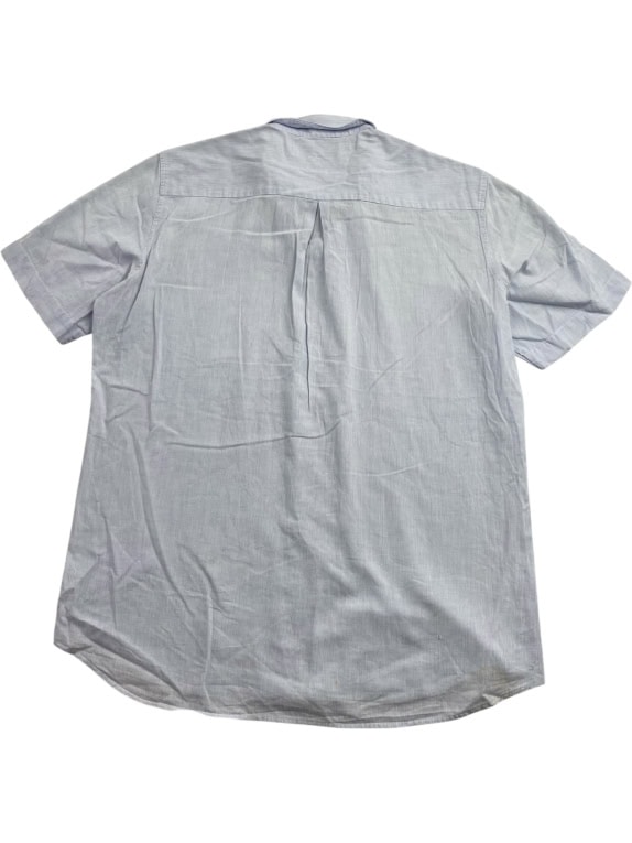 SERGIO TACCHINI Πουκάμισο Κοντομάνικο VINTAGE Λογότυπο Striped Γαλάζιο/Λευκό Ανδρικό L