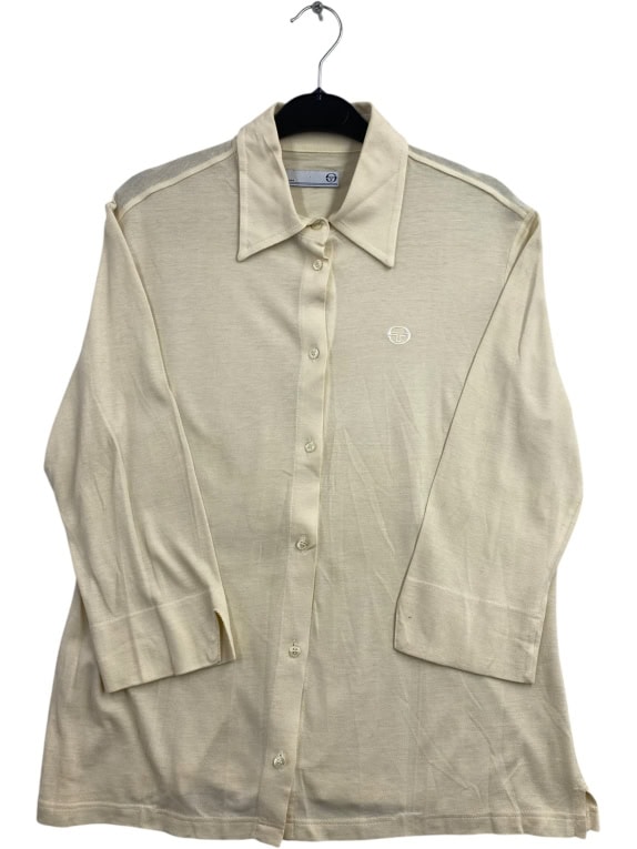 SERGIO TACCHINI Πουκάμισο Vintage με Λογότυπο Κρεμ Γυναικείο L