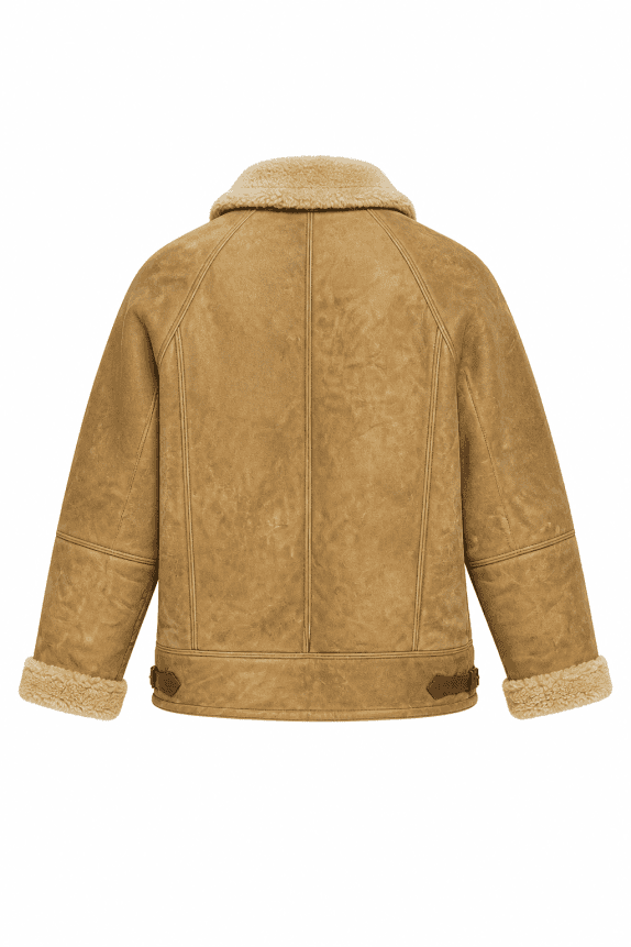 1978 SHEARLING ΔΕΡΜΑΤΙΝΟ ΜΠΟΥΦΑΝ ΒΙΝΤΑΤΖ ΚΑΦΕ ΑΝΤΡΙΚΟ PRE OWNED L