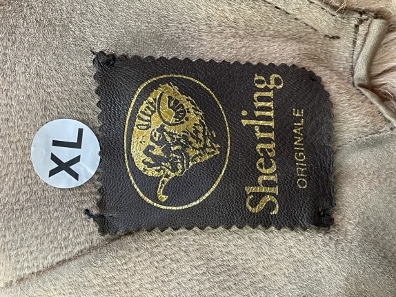 SHEARLING ΜΑΚΡΥ ΠΑΛΤΟ ΚΑΣΤΟΡΙΝΟ ΜΠΕΖ ΓΥΝΑΙΚΕΙΟ PRE OWNED XL