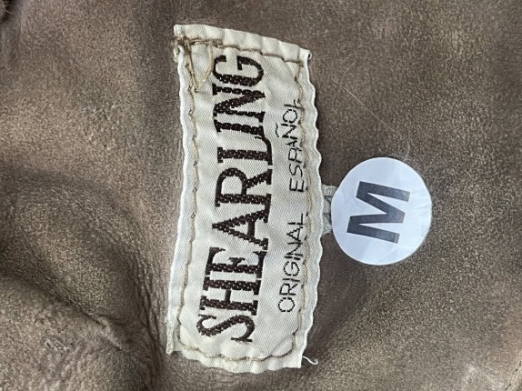 SHEARLING JACKET BEIGE WOMENS PRE OWNED M