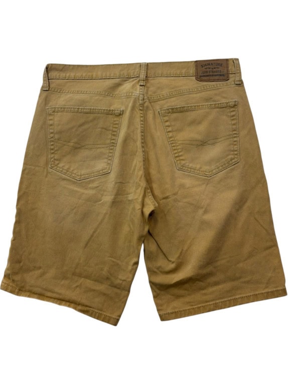 SIGNATURE BY LEVI STRAUSS BERMUDA CLASSIC BEIGE UOMO PRE OWNED L