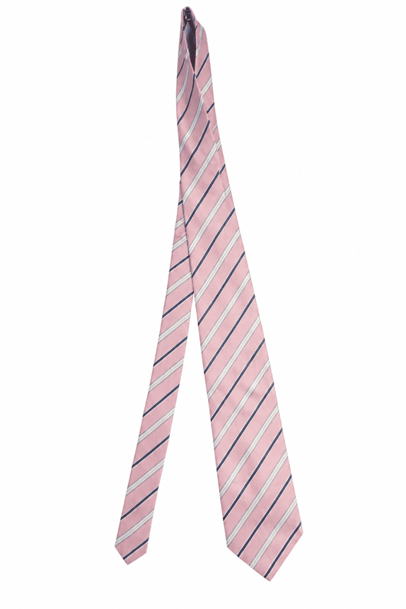 SILK ROSE CRAVATTA A RIGHE ROSA UOMO PRE OWNED