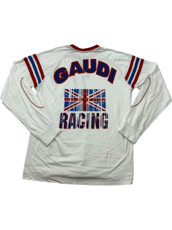 Sinclair Motor Oil Vintage Racing Long Sleeve T-Shirt Number 1 White Men’s L