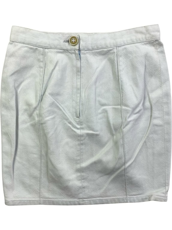 SISLEY ΦΟΥΣΤΑ VINTAGE DENIM LOGO ΛΕΥΚΟ ΓΥΝΑΙΚΕΙΑ S