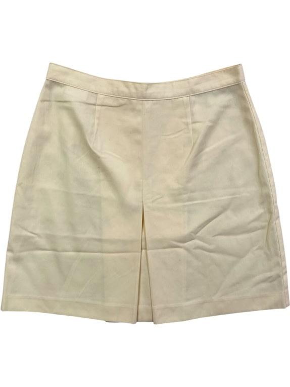 SISLEY VINTAGE MINI SKIRT WITH FRONT SLIT BEIGE WOMENS S