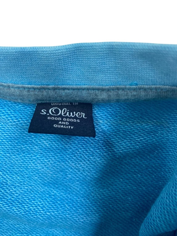 s.Oliver Felpa Basic Casual Turchese da Uomo XL