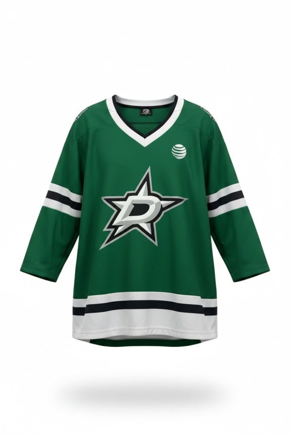 SOMETHING INKED HOCKEY JERSEY RETRO GREEN MENS PRE OWNED M