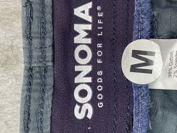 SONOMA CARGO SHORTS UTILITY GRIGIO UOMO PRE OWNED M