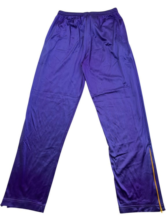 SPALDING PANTALONI TUTA VINTAGE SPORTSWEAR VIOLA UOMO PRE OWNED L