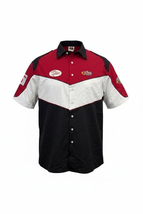 SPEED ZONE RACE GEAR ΚΟΝΤΟΜΑΝΙΚΟ ΠΟΥΚΑΜΙΣΟ RACING ΜΑΥΡΟ ΚΟΚΚΙΝΟ ΛΕΥΚΟ ΑΝΤΡΙΚΟ PRE OWNED L