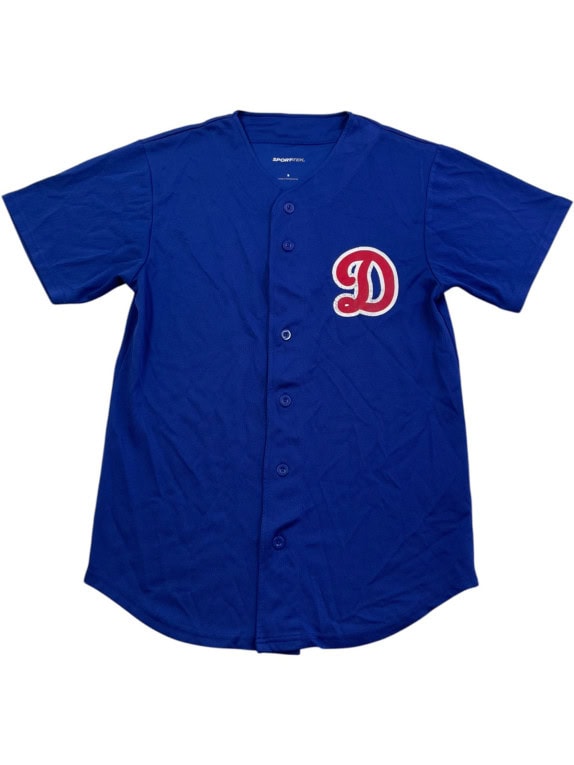 SPORT TEK BASEBALL JERSEY SPORTIVO BLU UOMO PRE OWNED S
