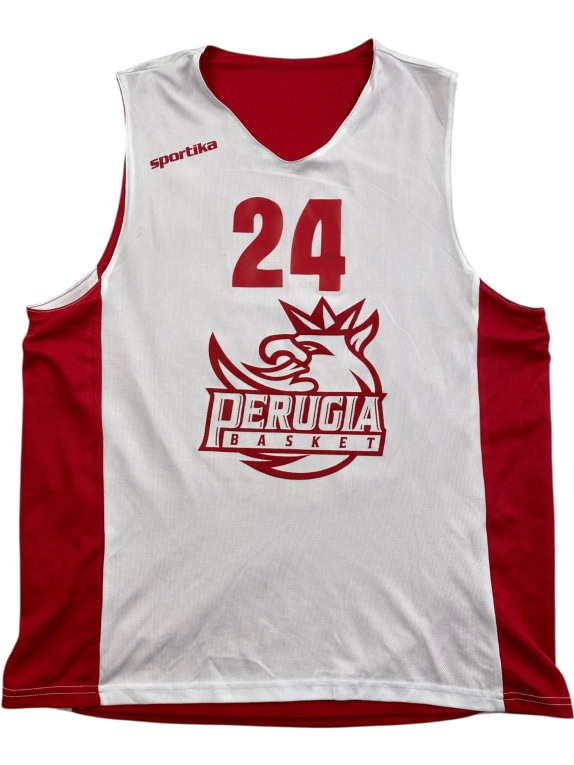 SPORTIKA PERUGIA BASKETBALL JERSEY REVERSIBLE ΛΕΥΚΟ/ΚΟΚΚΙΝΟ ΑΝΔΡΙΚΟ XL