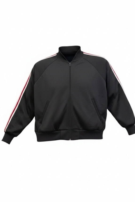 SPORTS ACTION GIACCA TRACK VINTAGE NERA UOMO PRE OWNED XL