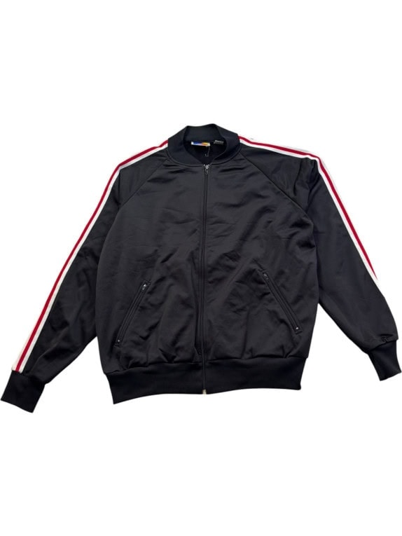 SPORTS ACTION GIACCA TRACK VINTAGE NERA UOMO PRE OWNED XL