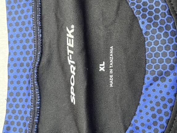 SPORTTEK T SHIRT GRAPHIC NERO BLU UOMO PRE OWNED XL