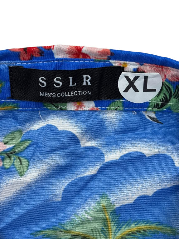 SSLR CAMICIA ALOHA BLU UOMO PRE OWNED XL