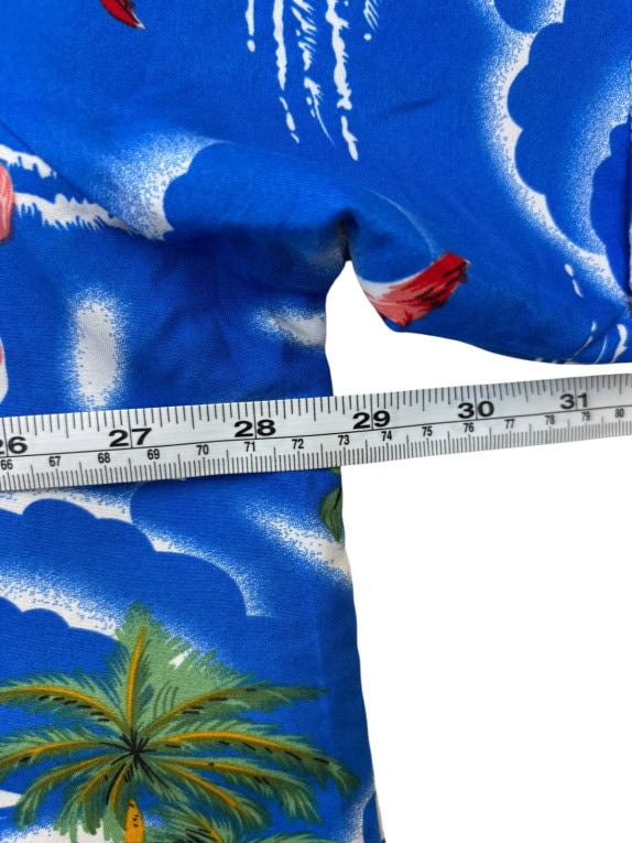 SSLR CAMICIA ALOHA BLU UOMO PRE OWNED XL