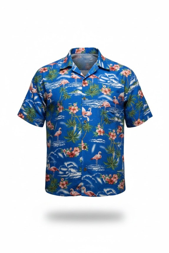 SSLR ΠΟΥΚΑΜΙΣΟ ALOHA ΜΠΛΕ ΑΝΤΡΙΚΟ PRE OWNED XL