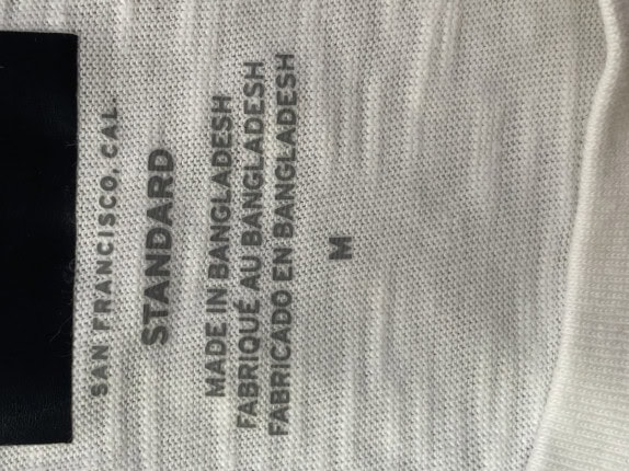 STANDARD T SHIRT CLASSIC OFF WHITE UOMO PRE OWNED M