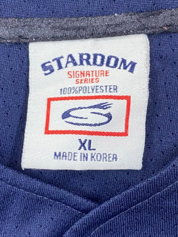 STARDOM BASEBALL SHIRT COLLEGIATE BLUE MEN PRE OWNED XL