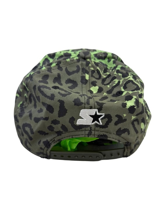 STARTER BLACK LABEL SNAPBACK ΚΑΠΕΛΟ LEOPARD PATTERN BIG LOGO STREETWEAR ΠΡΑΣΙΝΟ UNISEX OSFM