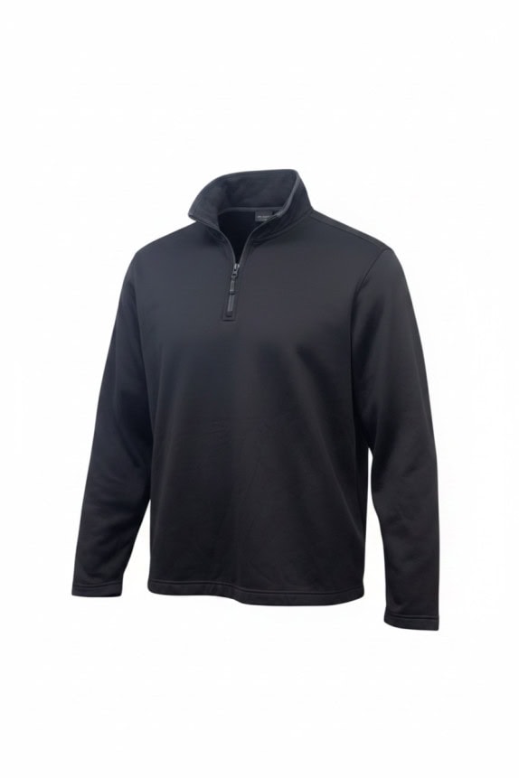 STARTER QUARTER ZIP FLEECE SPORTSWEAR BLACK MENS PRE OWNED L