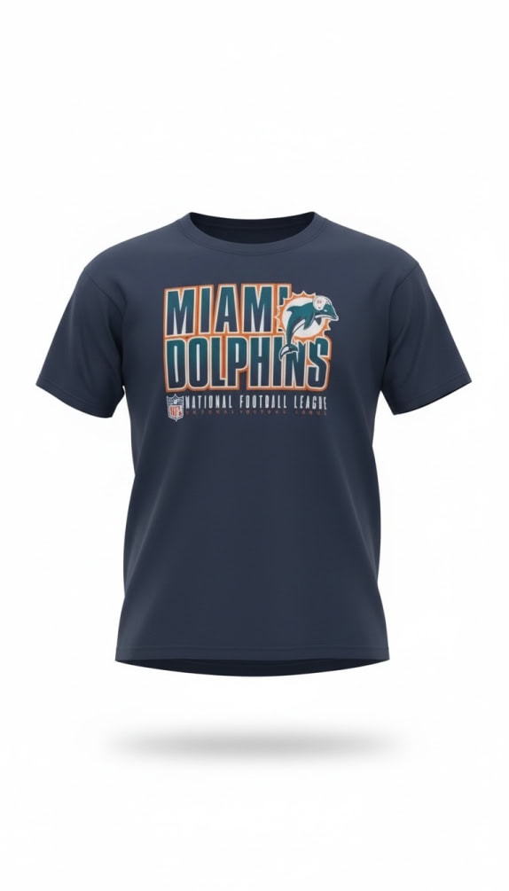 STARTER T-SHIRT MIAMI DOLPHINS NFL VINTAGE LOGO NAVY BLUE ΑΝΔΡΙΚΟ XL