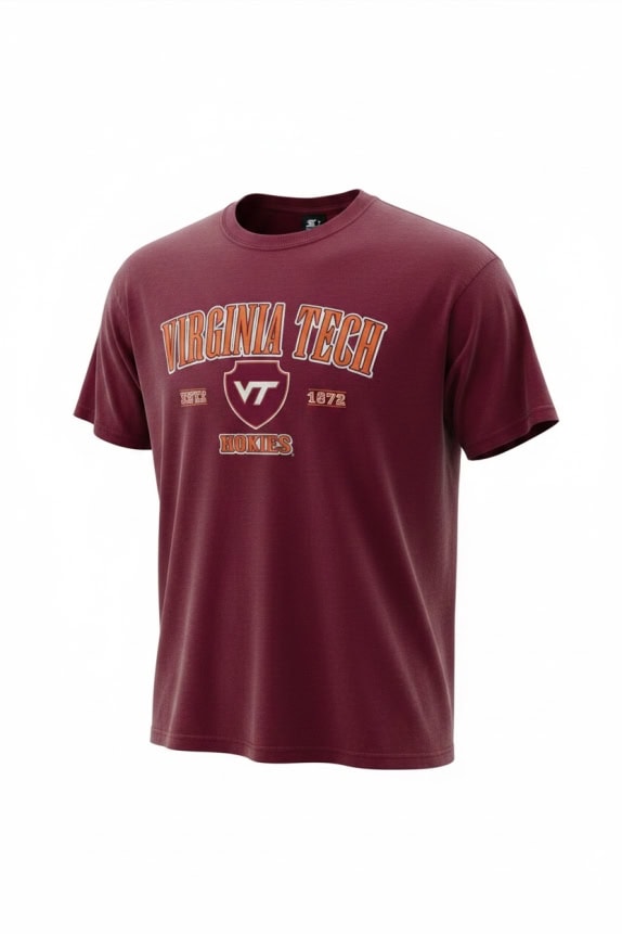 Starter Virginia Tech Hokies T-Shirt Μπορντό Unisex