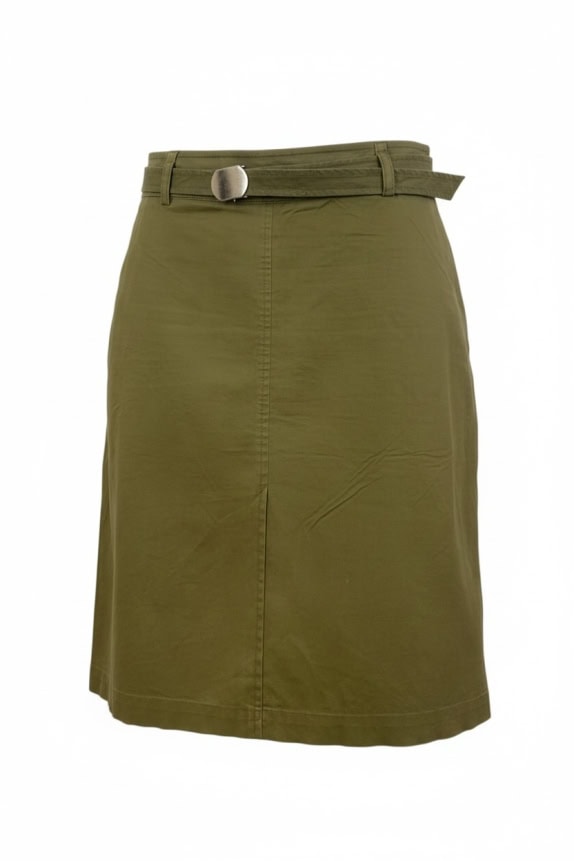 STEFANEL ΦΟΥΣΤΑ MIDI PENCIL CASUAL ΜΕ ΖΩΝΗ ΛΑΔΙ ΓΥΝΑΙΚΕΙΑ S