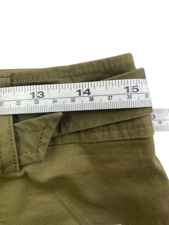 STEFANEL MIDI PENCIL SKIRT CASUAL WITH BELT OLIVE GREEN WOMEN'S S