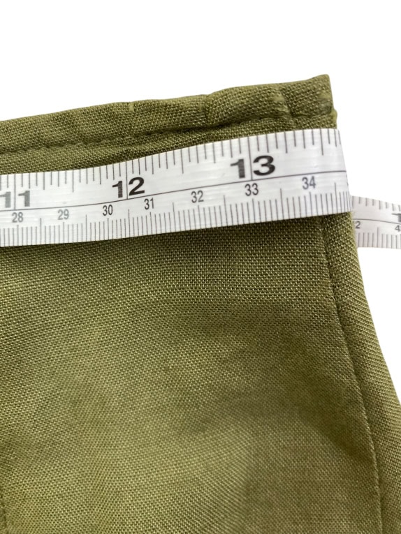 STEFANEL MINI SKIRT IN OLIVE GREEN COLOR WOMEN’S XS