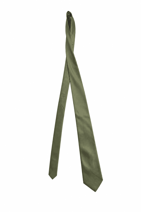 STEFANEL TIE SILK GREEN MEN PRE OWNED